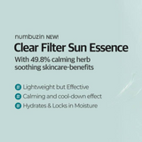 No.1 Clear Filter Sun Essence (Pure-full calming water sunscreen) SPF50+ PA++++